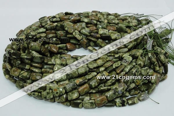 CRH24 15.5 inches 10*14mm rectangle rhyolite beads wholesale