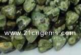 CRH30 15.5 inches 10*10mm triangle rhyolite beads wholesale