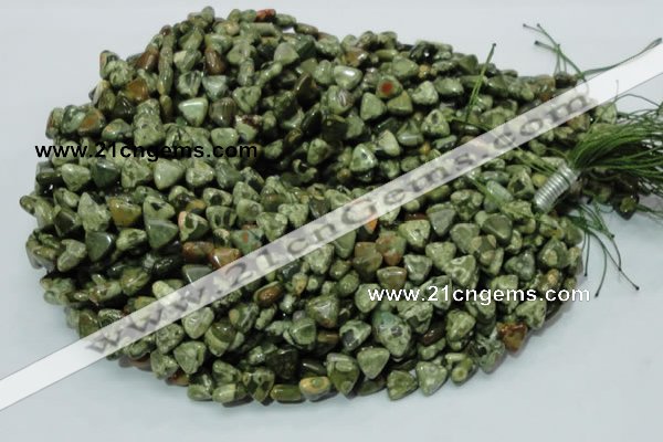 CRH30 15.5 inches 10*10mm triangle rhyolite beads wholesale