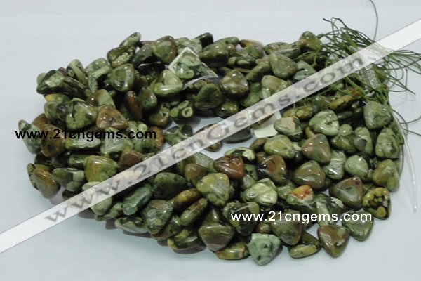 CRH31 15.5 inches 12*12mm triangle rhyolite beads wholesale