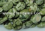 CRH42 15.5 inches 8*12mm oval rhyolite beads wholesale