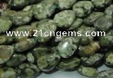 CRH47 15.5 inches 8*12mm flat teardrop rhyolite beads wholesale