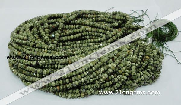 CRH51 15.5 inches 4*6mm faceted rondelle rhyolite beads wholesale