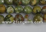 CRH527 15.5 inches 6mm faceted round rhyolite beads wholesale