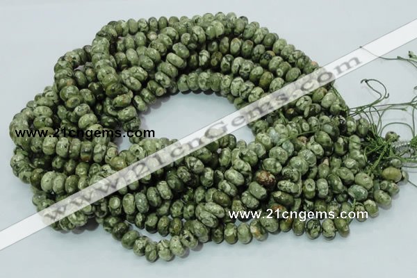 CRH96 15.5 inches 6*10mm rondelle rhyolite beads wholesale