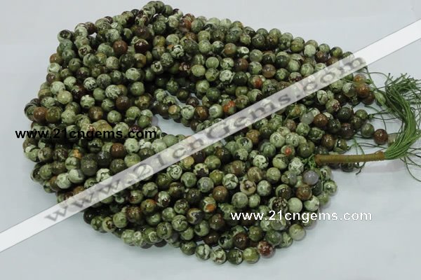 CRH99 15.5 inches 8mm round rhyolite beads wholesale