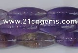 CRI100 15.5 inches 12*30mm rice natural ametrine gemstone beads