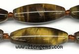 CRI162 15 inches 15*38mm - 16*40mm rice yellow tiger eye beads