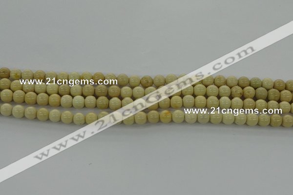 CRI200 15.5 inches 4mm round riverstone beads wholesale