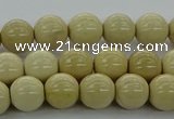 CRI202 15.5 inches 8mm round riverstone beads wholesale