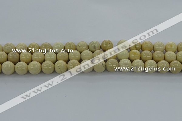 CRI205 15.5 inches 14mm round riverstone beads wholesale