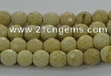 CRI210 15.5 inches 4mm faceted round riverstone beads wholesale