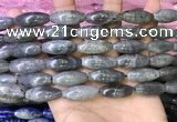 CRI305 15.5 inches 10*25mm rice labradorite beads wholesale