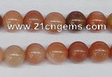 CRJ202 15.5 inches 10mm round natural red jade gemstone beads