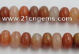 CRJ204 15 inches 7*12mm rondelle natural red jade beads