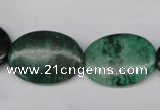 CRJ316 15.5 inches 18*25mm oval African prase jasper beads wholesale