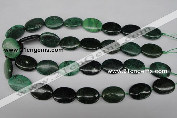 CRJ316 15.5 inches 18*25mm oval African prase jasper beads wholesale