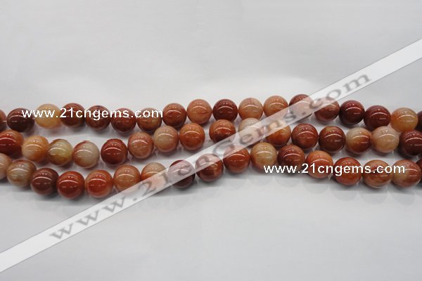 CRJ501 15.5 inches 6mm round red jade gemstone beads