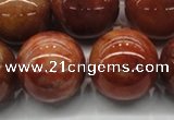 CRJ507 15.5 inches 18mm round red jade gemstone beads