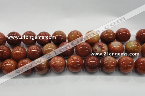 CRJ508 15.5 inches 20mm round red jade gemstone beads