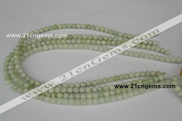 CRO04 15.5 inches 6mm round butter jade gemstone beads wholesale