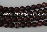 CRO05 15.5 inches 6mm round red picture jasper beads wholesale