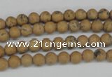 CRO08 15.5 inches 6mm round Chinese picture jasper beads wholesale