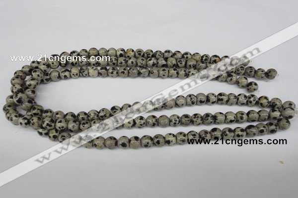 CRO101 15.5 inches 8mm round dalmatian jasper beads wholesale