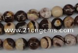 CRO102 15.5 inches 8mm round zebra jasper beads wholesale