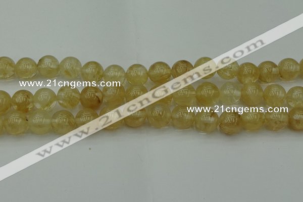 CRO1025 15.5 inches 14mm round yellow watermelon quartz beads