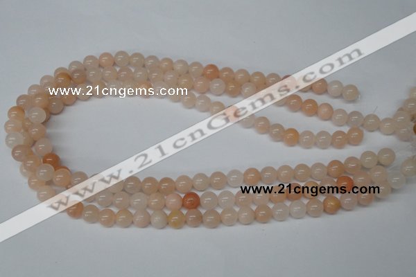 CRO111 15.5 inches 8mm round pink aventurine beads wholesale