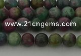 CRO1110 15.5 inches 4mm round ruby apatrite beads wholesale