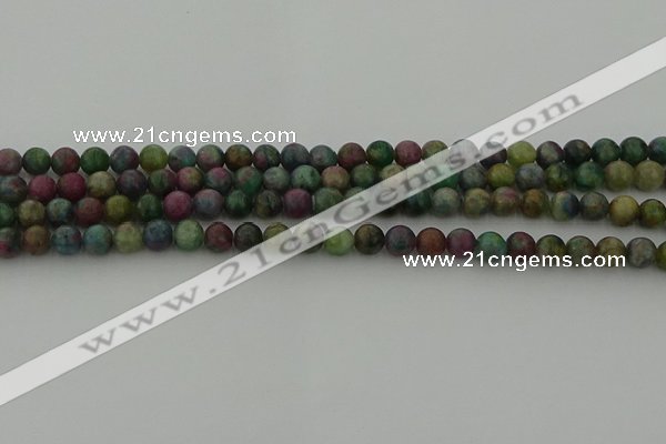 CRO1110 15.5 inches 4mm round ruby apatrite beads wholesale