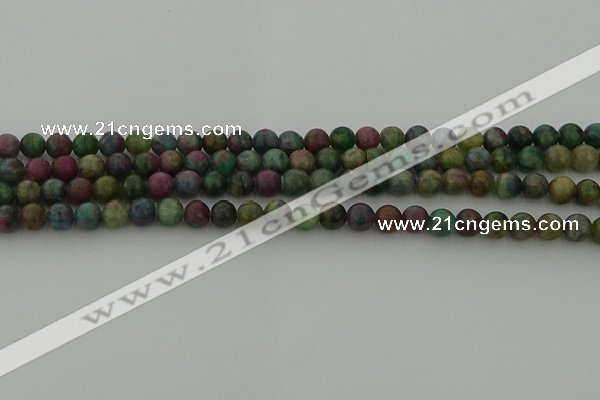 CRO1111 15.5 inches 6mm round ruby apatrite beads wholesale