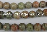 CRO138 15.5 inches 8mm round Chinese unakite beads wholesale