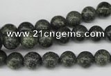 CRO140 15.5 inches 8mm round green lace gemstone beads wholesale