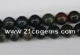 CRO141 15.5 inches 8mm round bloodstone beads wholesale