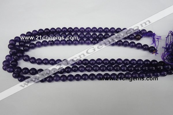 CRO148 15.5 inches 8mm round dyed amethyst beads wholesale