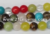 CRO155 15.5 inches 8mm round mixed gemstone beads wholesale