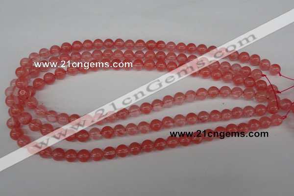 CRO157 15.5 inches 8mm round cherry quartz beads wholesale