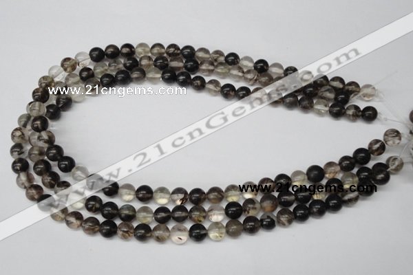 CRO160 15.5 inches 8mm round watermelon black beads wholesale