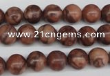 CRO185 15.5 inches 10mm round red picasso jasper beads wholesale
