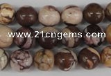 CRO187 15.5 inches 10mm round zebra jasper beads wholesale