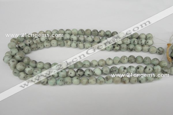 CRO189 15.5 inches 10mm round sesame jasper beads wholesale