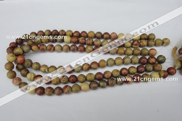 CRO192 15.5 inches 10mm round rainbow jasper beads wholesale