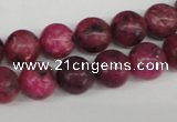 CRO194 15.5 inches 10mm round dyed kiwi stone beads wholesale