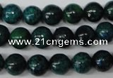 CRO223 15.5 inches 10mm round dyed chrysocolla beads wholesale