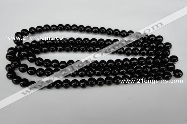 CRO247 15.5 inches 10mm round blackstone beads wholesale