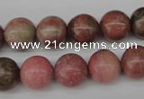 CRO285 15.5 inches 12mm round rhodochrosite beads wholesale