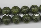 CRO286 15.5 inches 12mm round green lace gemstone beads wholesale